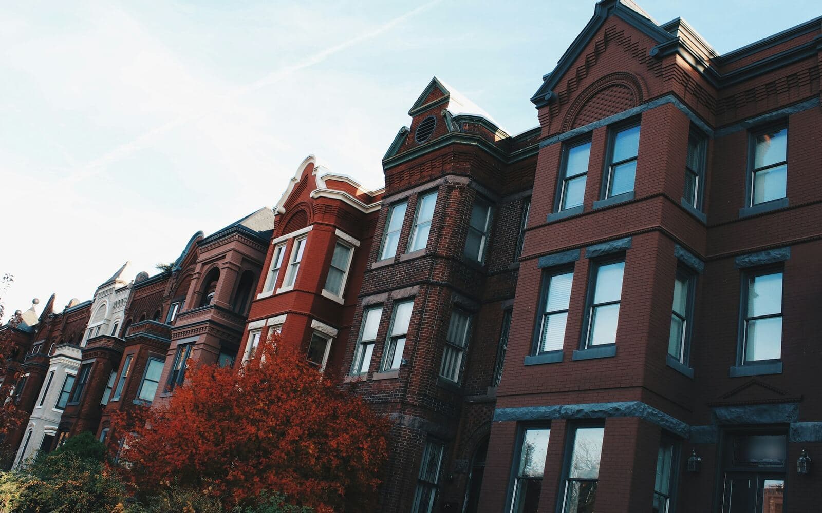 Row of Washington, DC rowhouses